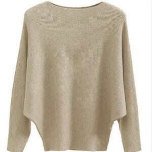 Elegant Beige Women's Sweater